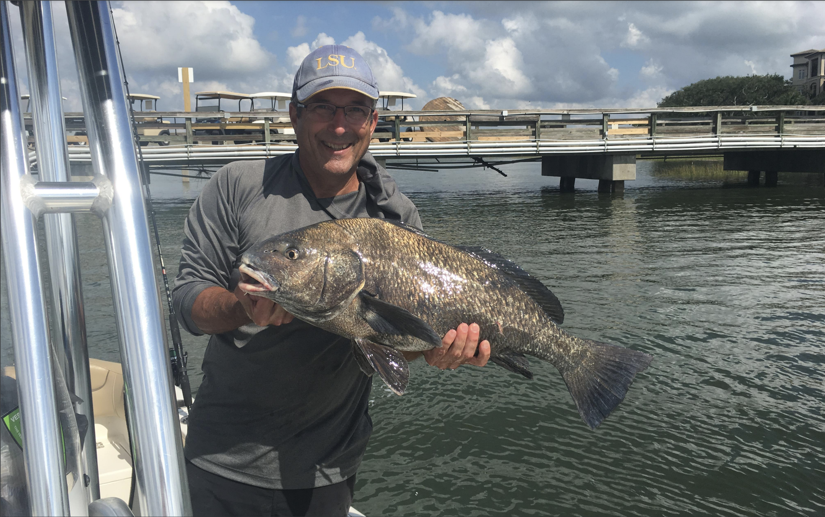 Phil Woniger holding a fish