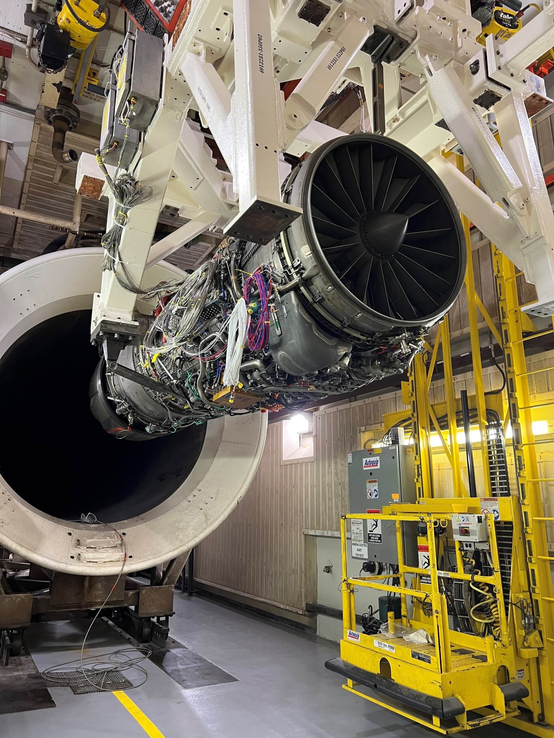 HPT Blade Tests on an F110 Engine being done.