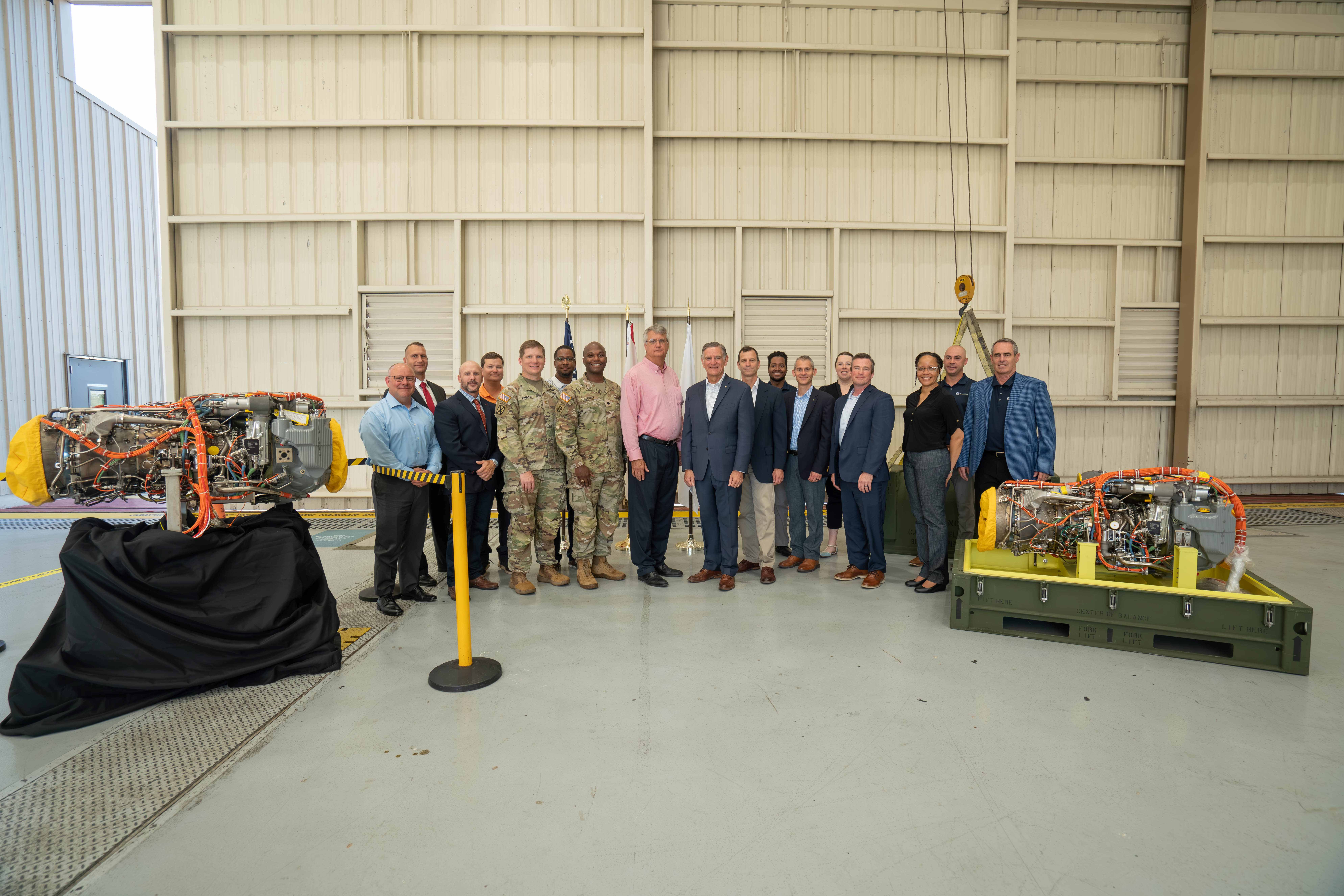 GE Aerospace T901 Engines Unboxed During Ceremony at Sikorsky's West Palm Beach Facility.