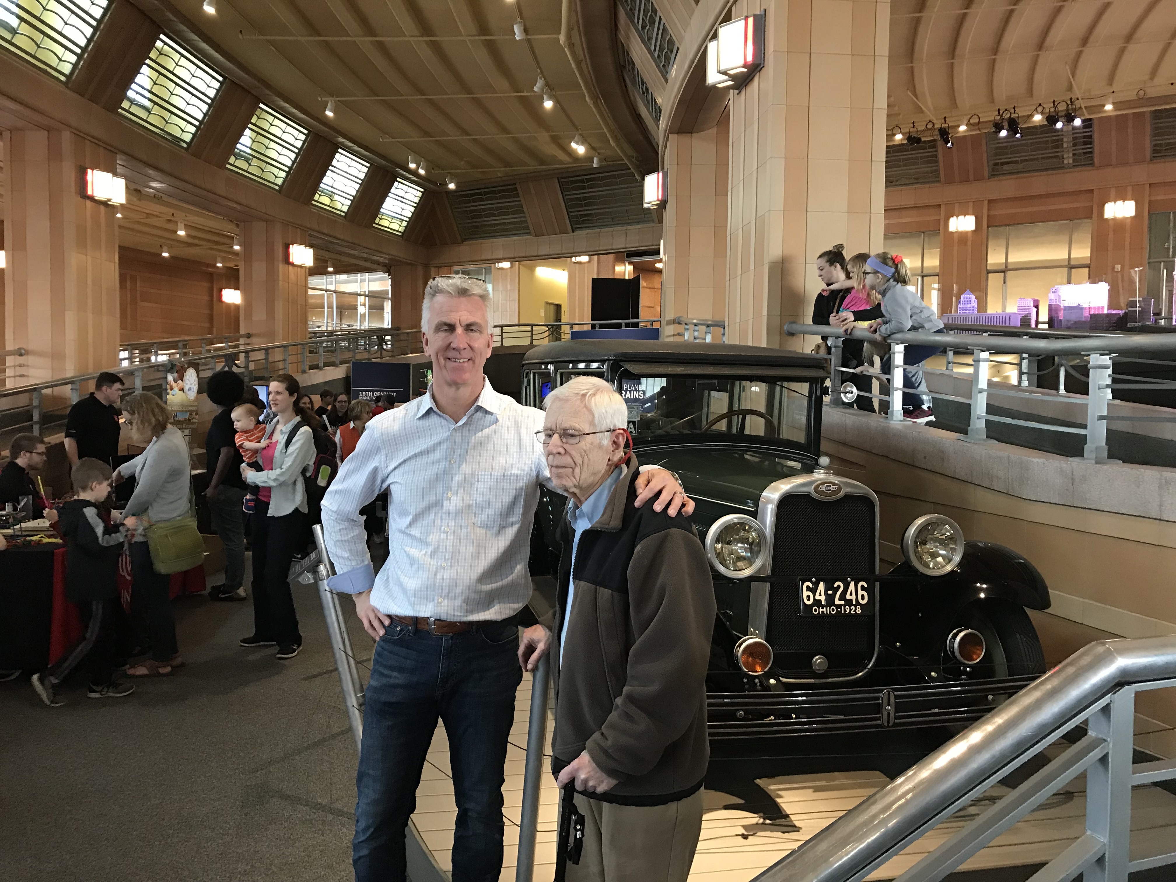 Dave Kircher, along with his father, Bill, donated a 1928 Chevrolet that Bill rebuilt to the Cincinnati Museum.