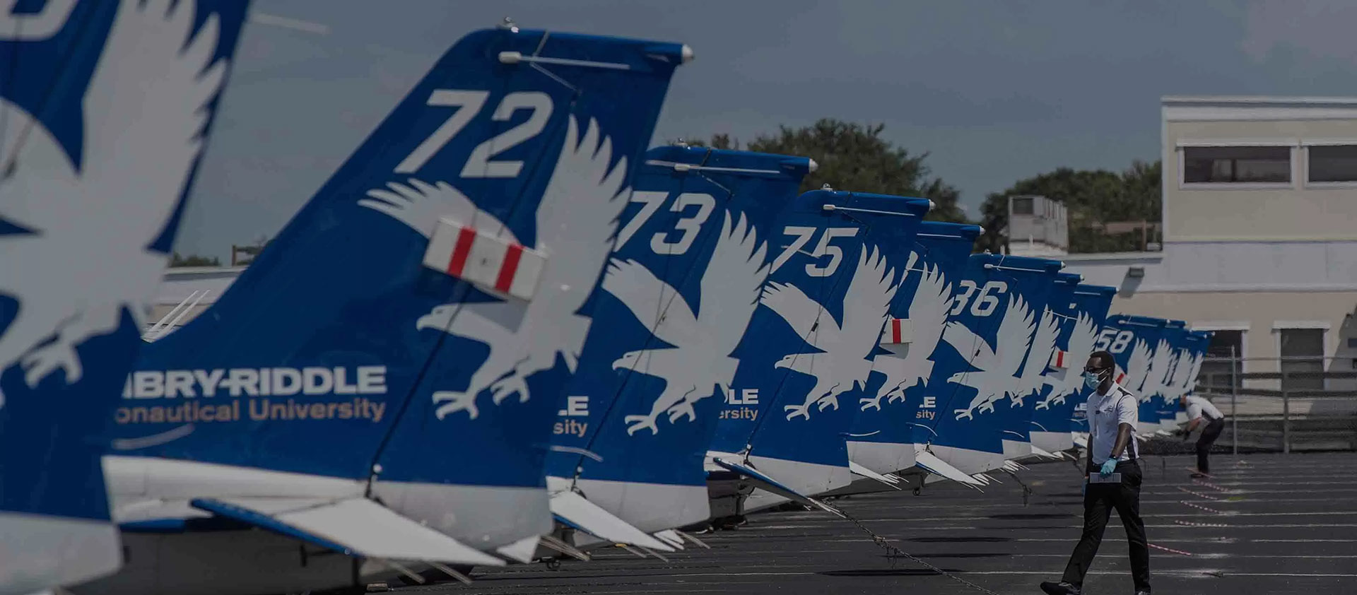 Airplanes parked on tarmac